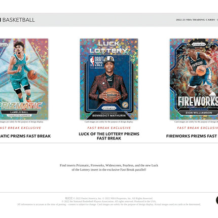 Panini - 2022/23 Prizm Fast Break Basketball (NBA) - Hobby Box - The Card Vault