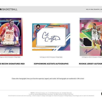 Panini - 2022/23 Recon Basketball (NBA) - Hobby Box - The Card Vault
