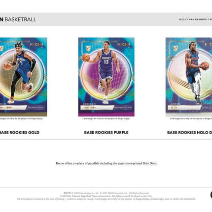 Panini - 2022/23 Recon Basketball (NBA) - Hobby Box - The Card Vault