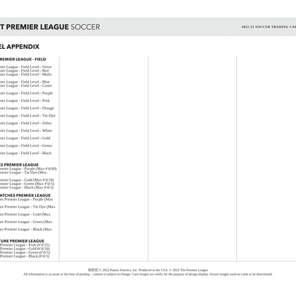 Panini - 2022/23 Select English Premier League Football (Soccer) - Hobby Box - The Card Vault
