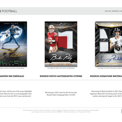 Panini - 2023 Black American Football (NFL) - Hobby Box - The Card Vault