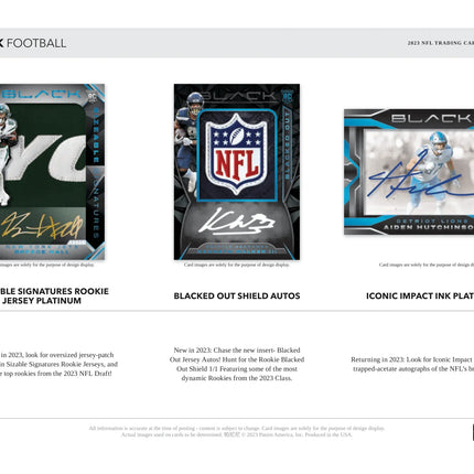 Panini - 2023 Black American Football (NFL) - Hobby Box - The Card Vault