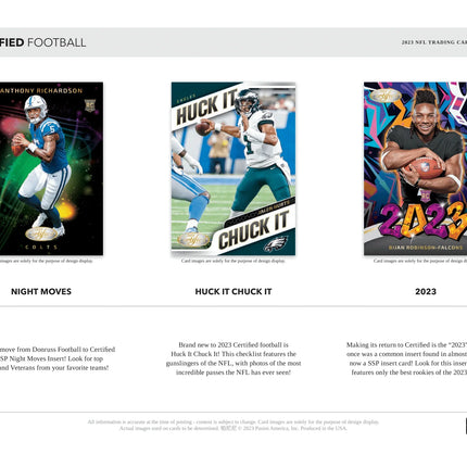 Panini - 2023 Certified American Football (NFL) - Hobby Box - The Card Vault