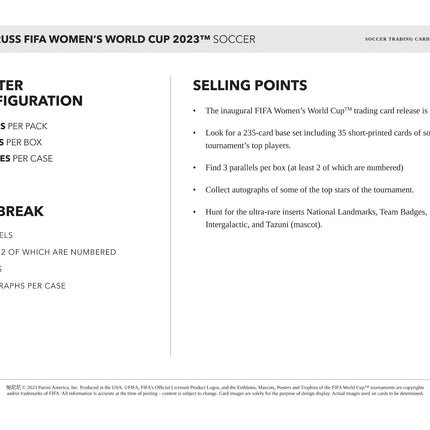 Panini - 2023 Donruss FIFA Women's World Cup Football (Soccer) - Retail Blaster Box - The Card Vault