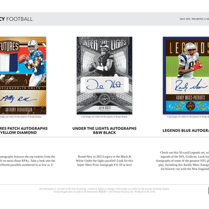 Panini - 2023 Legacy American Football (NFL) - Hobby Box - The Card Vault