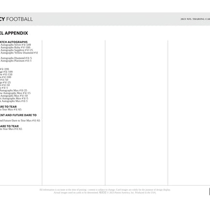 Panini - 2023 Legacy American Football (NFL) - Hobby Box - The Card Vault