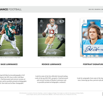 Panini - 2023 Luminance American Football (NFL) - Hobby Box - The Card Vault