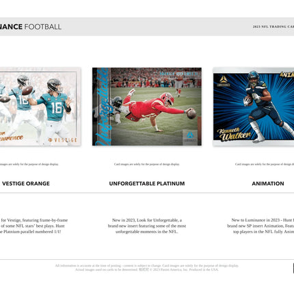 Panini - 2023 Luminance American Football (NFL) - Hobby Box - The Card Vault