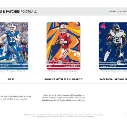 Panini - 2023 Plates & Patches American Football (NFL) - Hobby Box - The Card Vault
