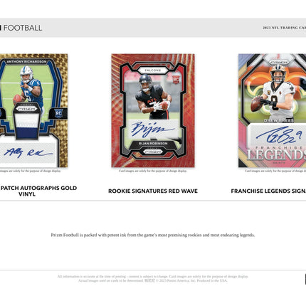 Panini - 2023 Prizm American Football (NFL) - Hobby Box - The Card Vault