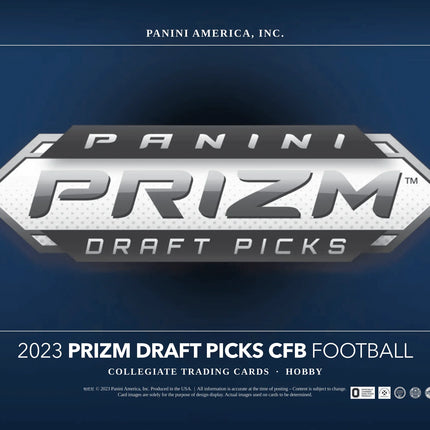 Panini - 2023 Prizm Draft Picks Collegiate American Football (NFL) - Hobby Box - The Card Vault