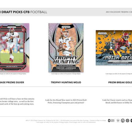 Panini - 2023 Prizm Draft Picks Collegiate American Football (NFL) - Hobby Box - The Card Vault