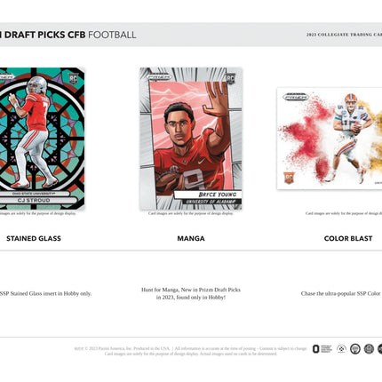 Panini - 2023 Prizm Draft Picks Collegiate American Football (NFL) - Hobby Box - The Card Vault