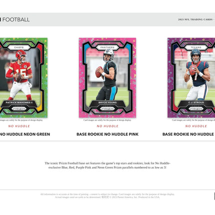 Panini - 2023 Prizm No Huddle American Football (NFL) - Hobby Box - The Card Vault