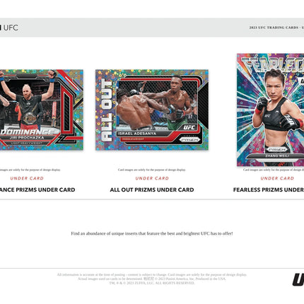 Panini - 2023 Prizm UFC Under Card - Hobby Box - The Card Vault