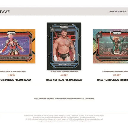 Panini - 2023 Prizm WWE Wrestling - Hobby Box (12 Packs) - The Card Vault