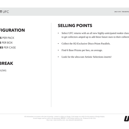 Panini - 2023 Select UFC - Hybrid H2 Box - The Card Vault