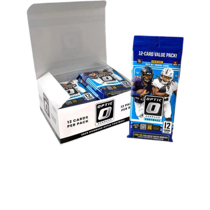 2025 Panini Donruss Optic NFL Fat Pack Box with 12 value packs