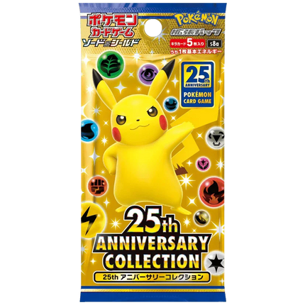 Pokemon TCG: 25th Anniversary Collection (s8a) Booster Pack (Japanese) - The Card Vault