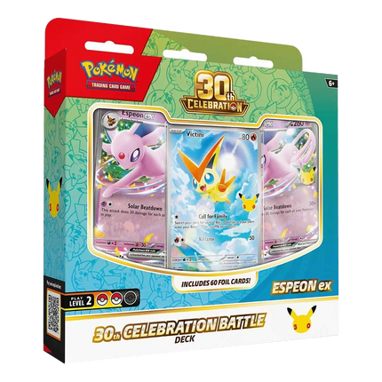 Pokemon TCG 30th Celebration Espeon ex Battle Deck sealed packaging