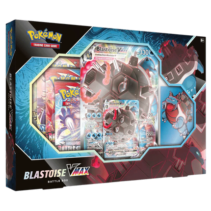Pokemon TCG: Blastoise VMAX Battle Box - The Card Vault