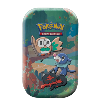 Pokemon TCG: Celebrations Mini Tin - Rowlet, Litten & Popplio - The Card Vault