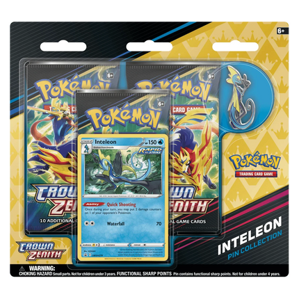 Pokemon TCG: Crown Zenith Pin Collection - Inteleon - The Card Vault
