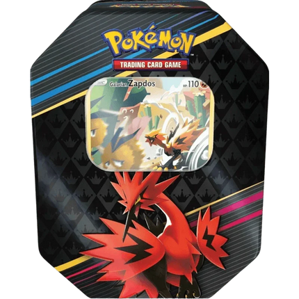 Pokemon TCG - Crown Zenith Tin - Galarian Zapdos - The Card Vault