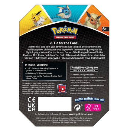Pokemon TCG: Eevee Evolutions Tin - Flareon - The Card Vault