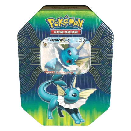 Pokemon TCG - Elemental Power Tin - Vaporeon GX - The Card Vault