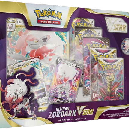 Pokemon TCG: Hisuian Zoroark VSTAR Premium Collection Box - The Card Vault