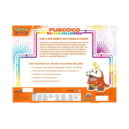Pokemon TCG: Paldea Collection Box - Fuecoco - The Card Vault