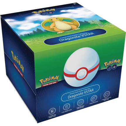Pokemon TCG: Pokémon GO Premier Deck Holder Collection - Dragonite VSTAR - The Card Vault