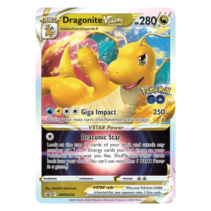 Pokemon TCG: Pokémon GO Premier Deck Holder Collection - Dragonite VSTAR - The Card Vault