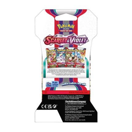 Pokemon TCG - Scarlet & Violet Base Set - Sleeved Booster Pack - The Card Vault