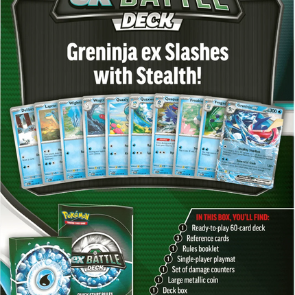 Pokemon TCG - Scarlet & Violet - Greninja Ex Battle Deck - The Card Vault