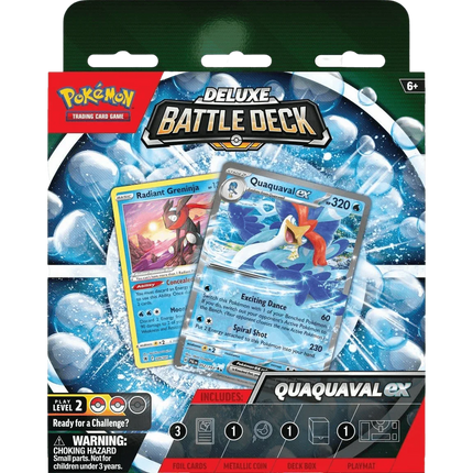 Pokemon TCG - Scarlet & Violet Paldea Evolved - Meowscarada Ex & Quaquaval Ex Deluxe Battle Decks - The Card Vault