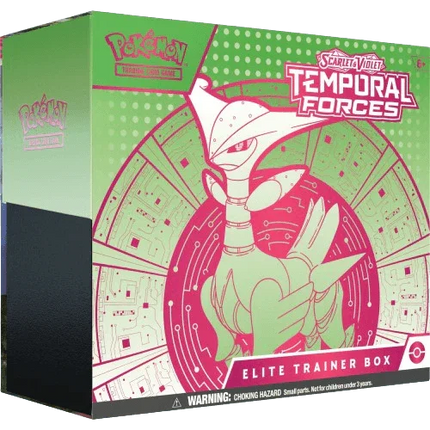 Pokemon TCG - Scarlet & Violet - Temporal Forces - Elite Trainer Box (Iron Leaves) - The Card Vault