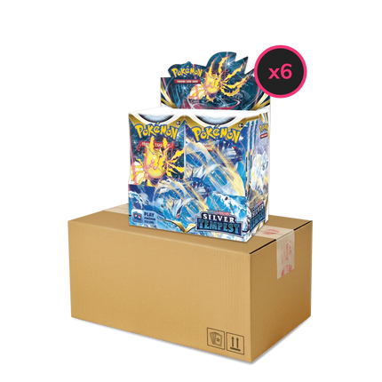 Pokemon TCG - Sword & Shield - Silver Tempest - Display Case (6x Booster Boxes) - The Card Vault
