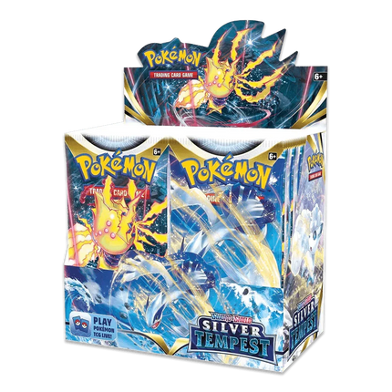 Pokemon TCG - Sword & Shield - Silver Tempest - Display Case (6x Booster Boxes) - The Card Vault