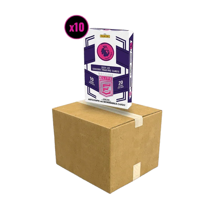 Premier League 2021/22 Donruss Elite Football (Soccer) - Retail Box Display Case (10x Retail Boxes) - The Card Vault