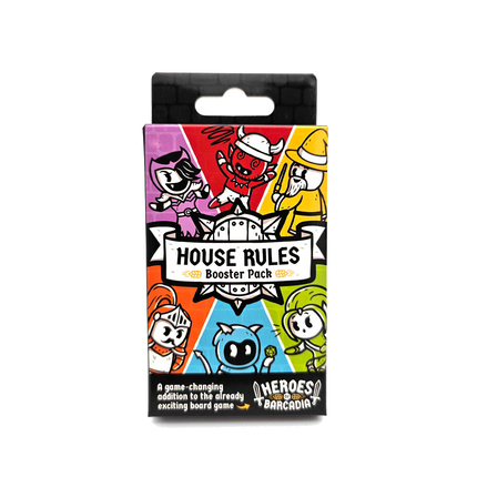 Heroes of Barcadia: House Rules Booster Pack packaging