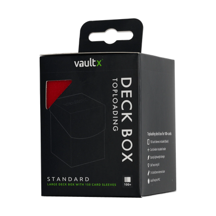 Vault X - Large Deck Box With 150 Sleeves - Red