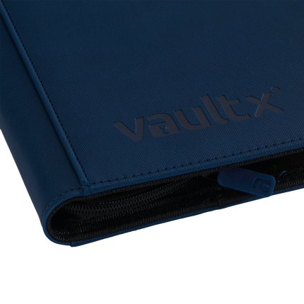 Vault X - 12-Pocket Exo-Tec® Zip Binder - Blue