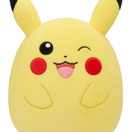Squishmallows - Pokemon - Winking Pikachu Plush (14in) - The Card Vault