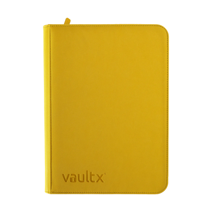 Vault X - 9-Pocket Exo-Tec® Zip Binder - Yellow