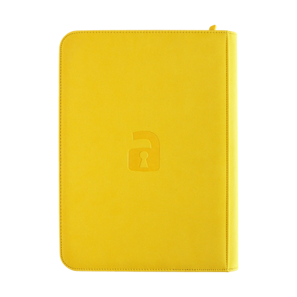 Vault X - 9-Pocket Exo-Tec® Zip Binder - Yellow