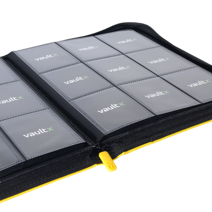 Vault X - 9-Pocket Exo-Tec® Zip Binder - Yellow