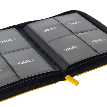 Vault X - 4-Pocket Exo-Tec® Zip Binder - Yellow