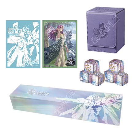 Official preview of selected Gundam Card Game 1st Anniversary Set PB03 contents